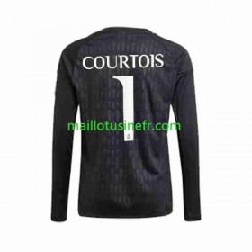 Maillot de Foot Real Madrid Thibaut Courtois 1 Extérieur Gardien 2023-24 Manches Longues